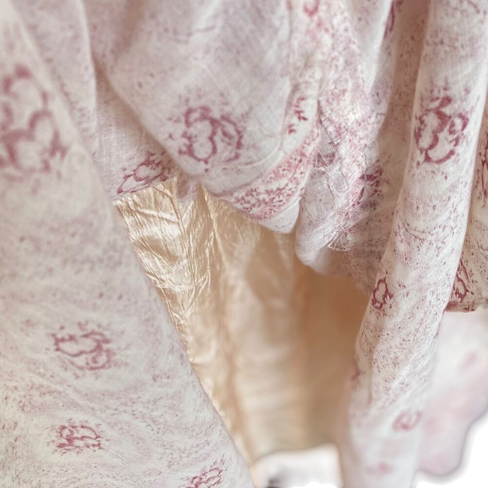 Vtg 70s Boho Handmade 2-Piece Pink Floral Halter Maxi Dress & Bolero Set XS OOAK - Picture 15 of 15